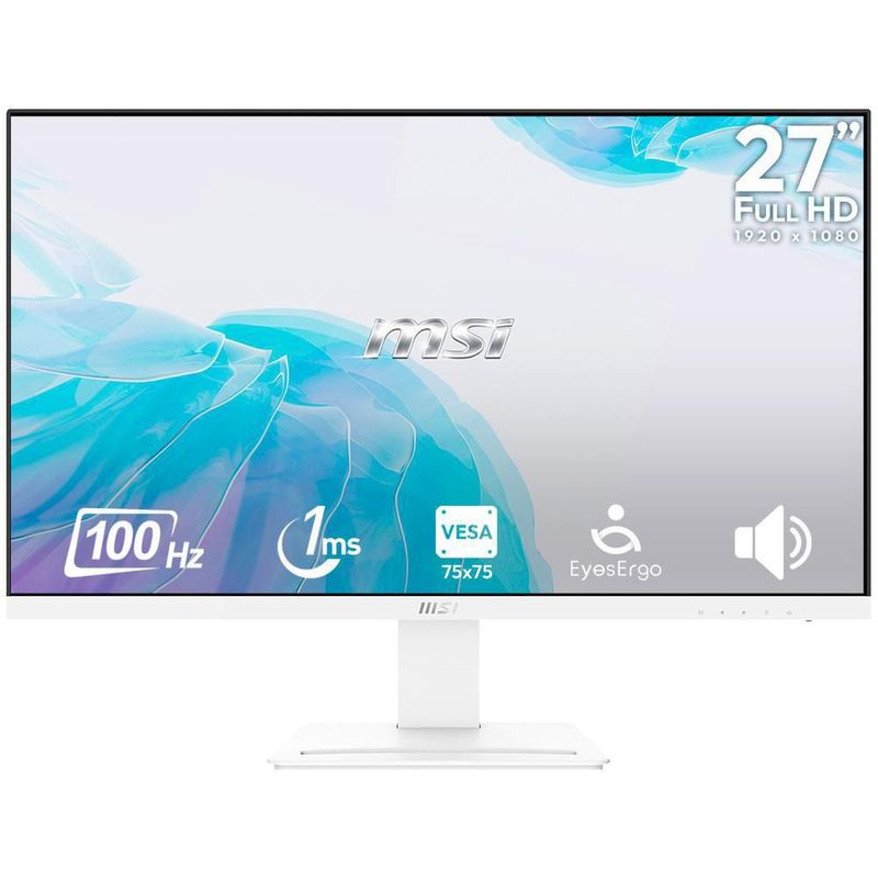Monitor 27" msi pro mp273aw 1ms 100hz fhd hdmi dp altavoces