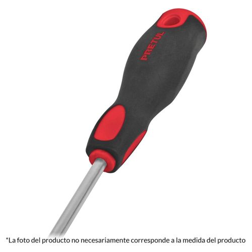 Desarmador plano 3/16 x 3" mgo Comfort Grip Pretul