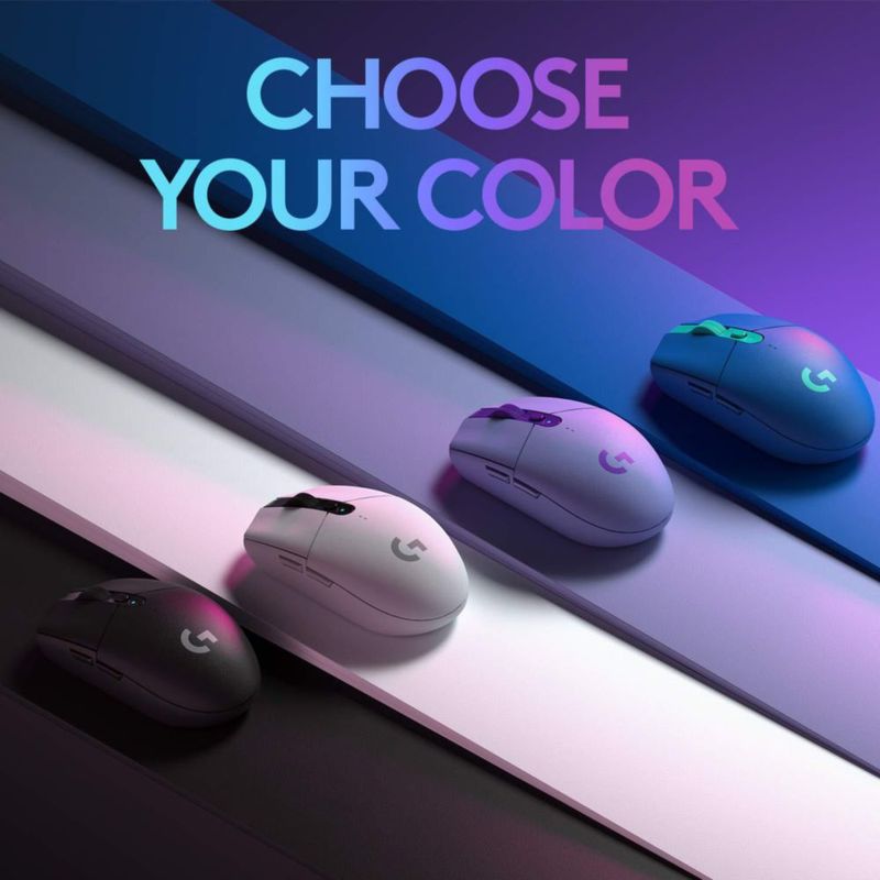Ratón inalámbrico para juegos Logitech G305 LIGHTSPEED blanco