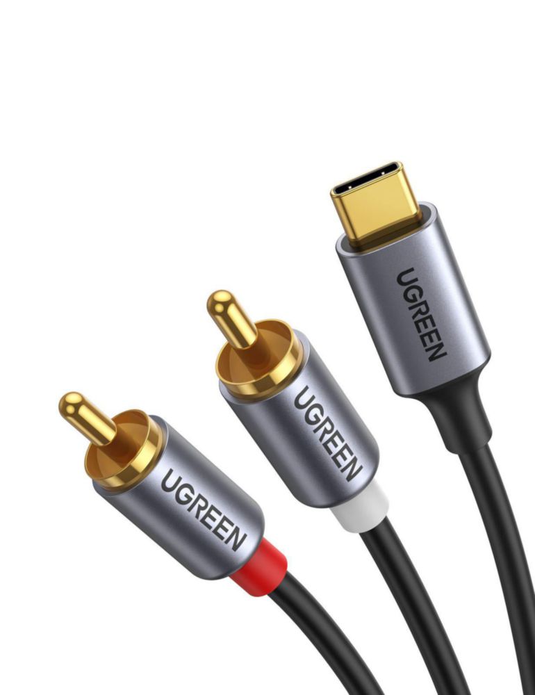 Cable de audio USB C a RCA UGREEN tipo C a 2RCA macho de 15 m