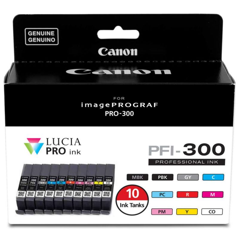 Tinta Canon PFI-300 Lucia PRO 10 depósitos de tinta para imagePROGRAF PRO-300