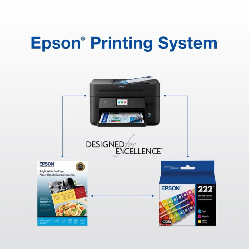 Cartucho de tinta Epson 222 Claria de capacidad estándar Color Combo