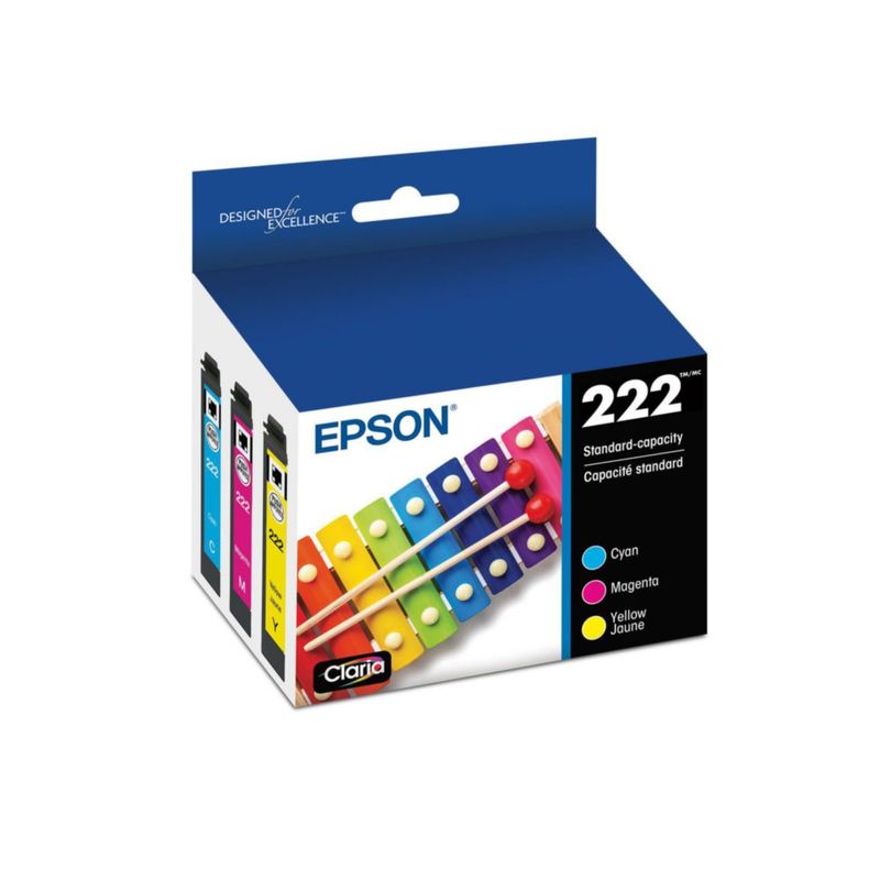Cartucho de tinta Epson 222 Claria de capacidad estándar Color Combo