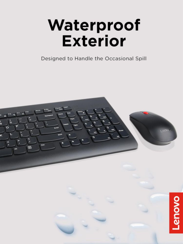Combo de teclado y ratón Lenovo 510 Wireless Black