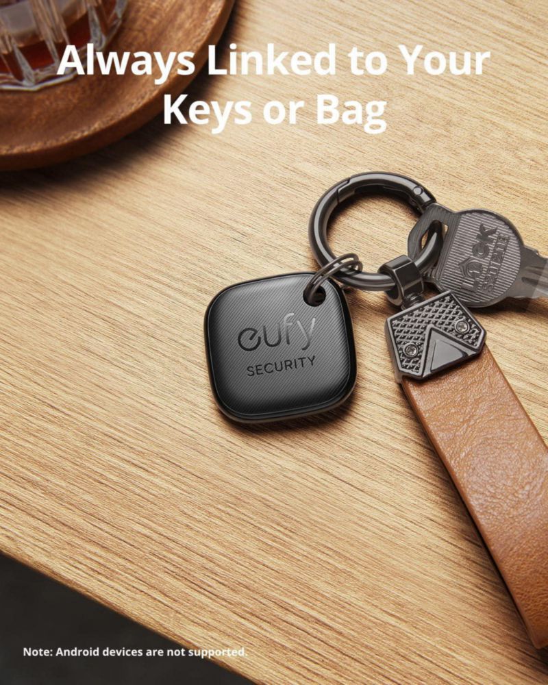 Rastreador Bluetooth eufy Security SmartTrack Link paquete de 4 negro