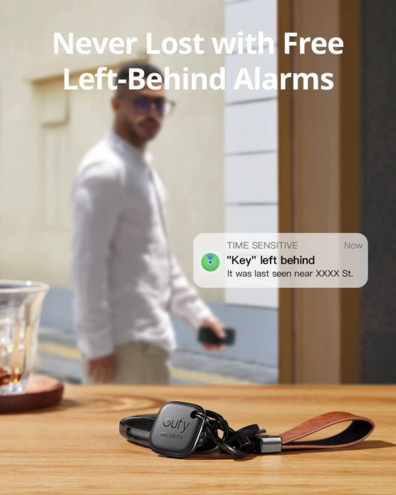 Rastreador Bluetooth eufy Security SmartTrack Link paquete de 4 negro