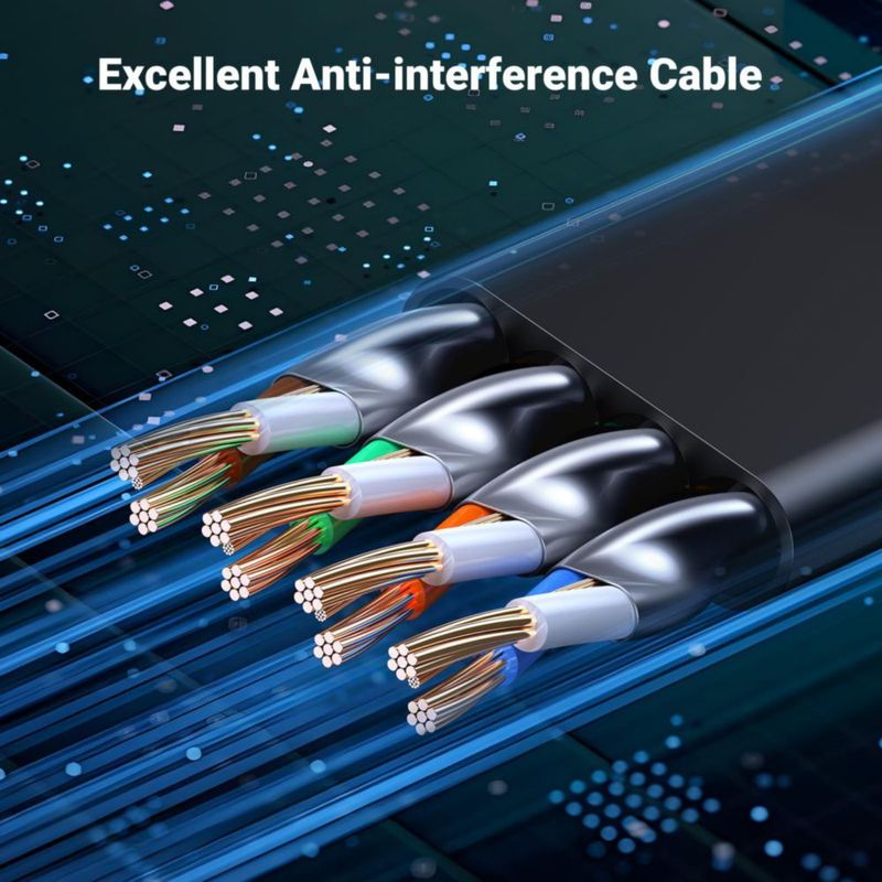 Cable Ethernet UGREEN Cat 8 de 33 pies/10 m 40 Gbps 2000 Mhz alta velocidad