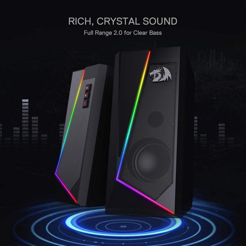 Altavoces de sobremesa Redragon GS520 RGB 2.0 canales alimentados por USB