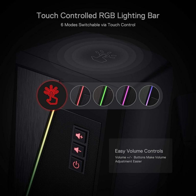Altavoces de sobremesa Redragon GS520 RGB 2.0 canales alimentados por USB
