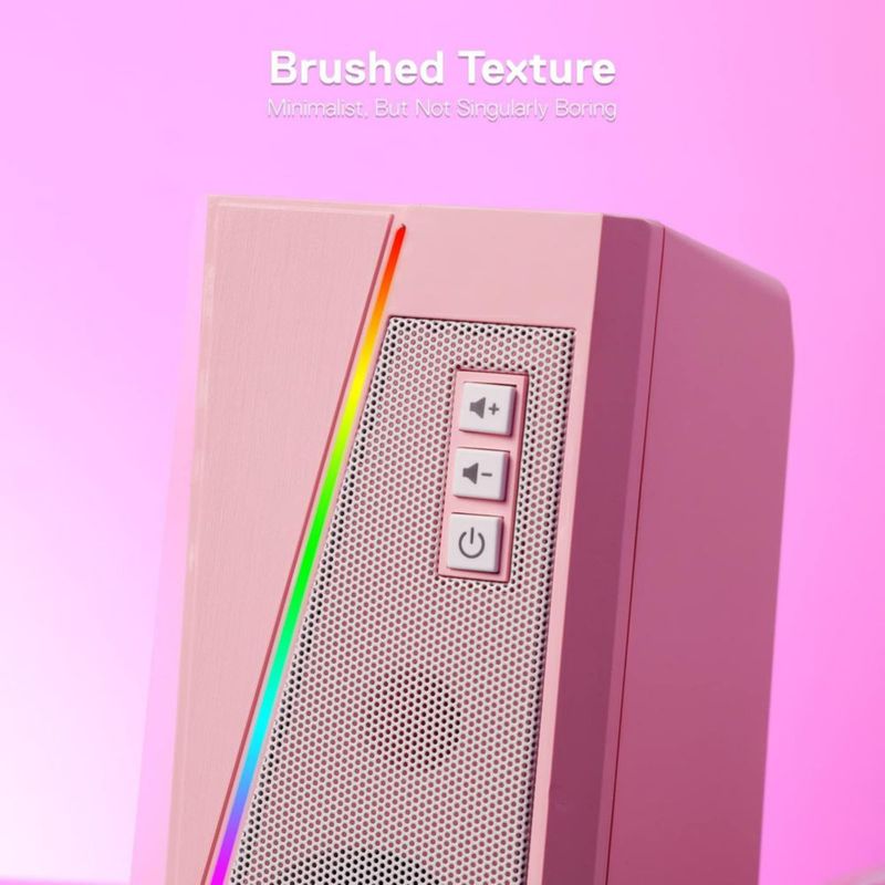 Altavoces de sobremesa Redragon GS520 RGB 2.0 Canal USB Rosa