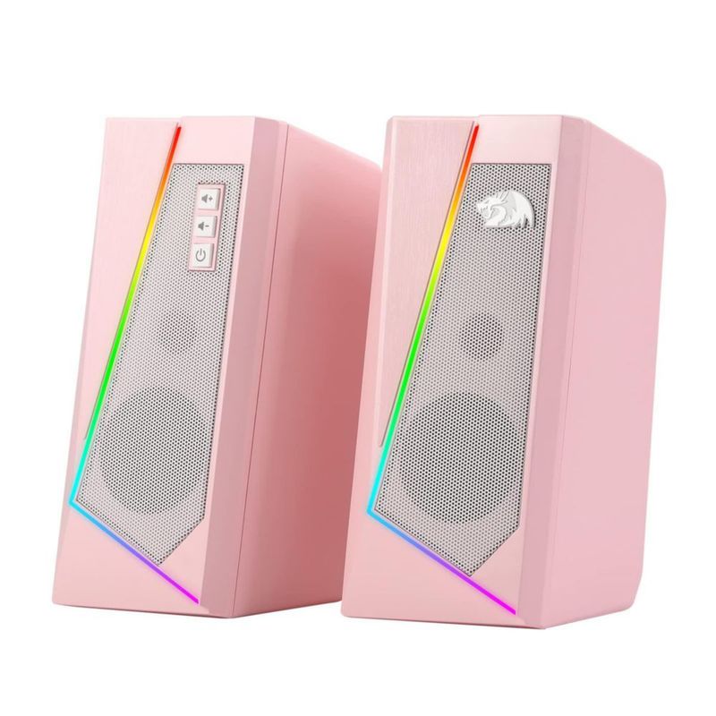 Altavoces de sobremesa Redragon GS520 RGB 2.0 Canal USB Rosa