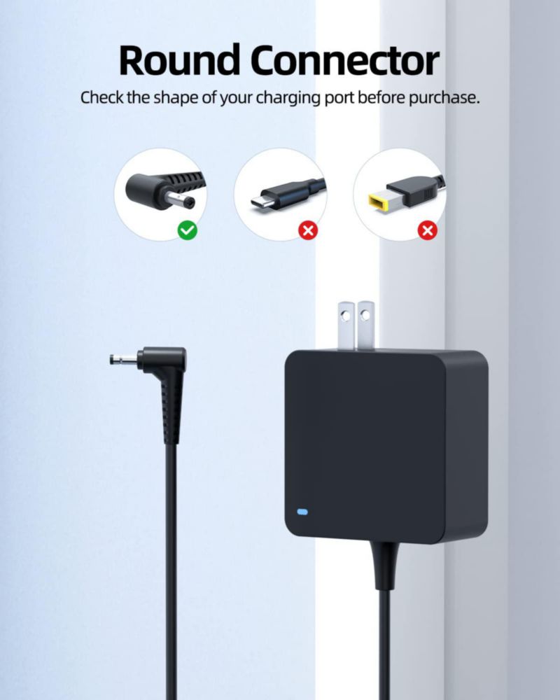 Cargador Superer ADLX65CCGU2A de 65 W para portátil Lenovo con cable de 23 m