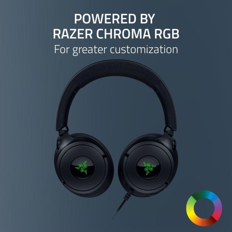 Auriculares para juegos Razer Kraken V4 X con cable y sonido envolvente 7.1