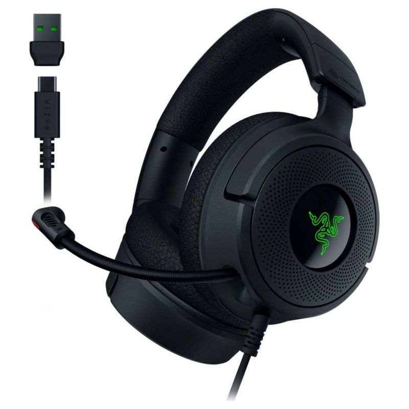 Auriculares para juegos Razer Kraken V4 X con cable y sonido envolvente 7.1