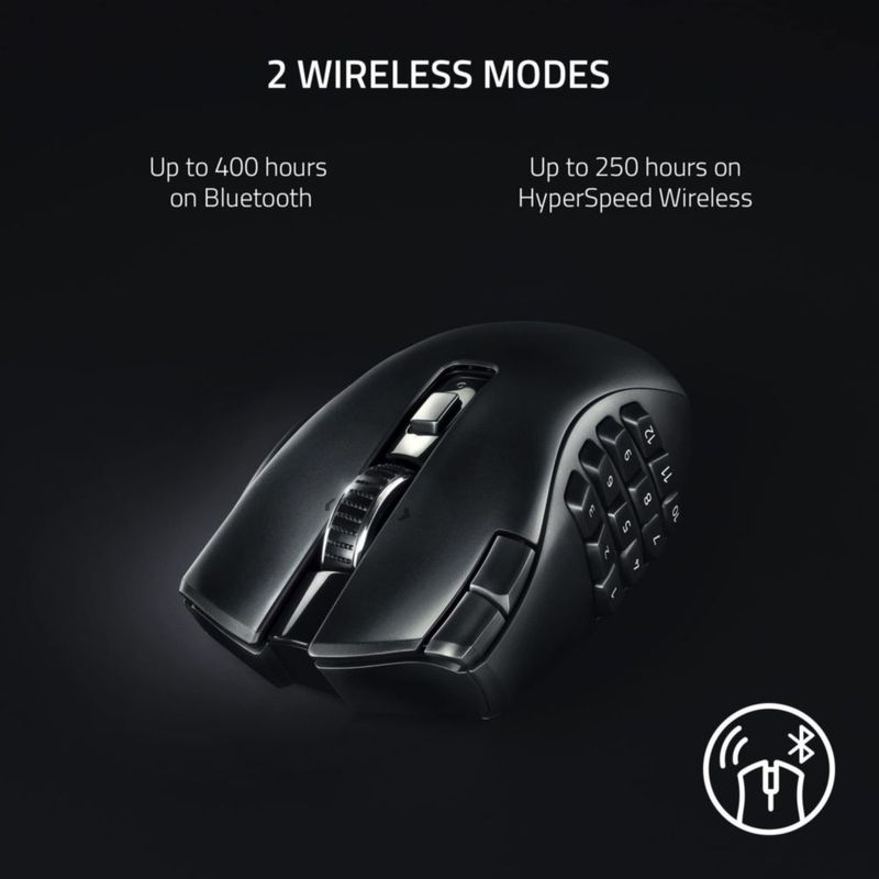 Ratón Razer Naga V2 HyperSpeed Wireless MMO Gaming
