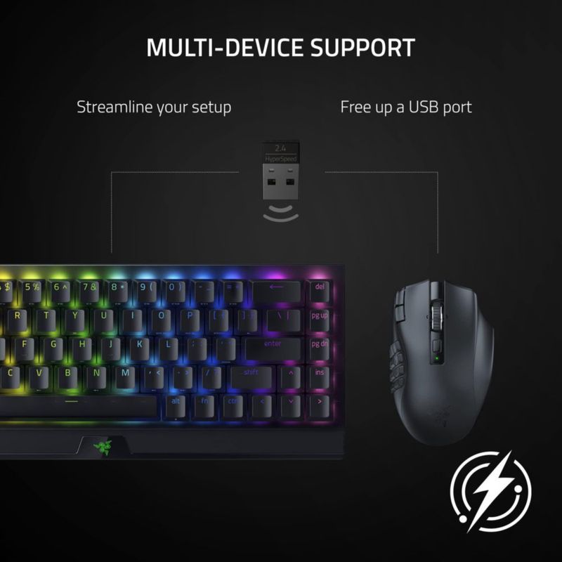 Ratón Razer Naga V2 HyperSpeed Wireless MMO Gaming