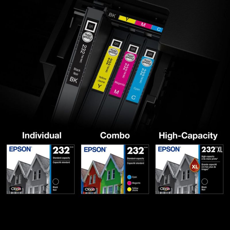 Cartucho de tinta Epson 232 Claria de capacidad estándar Color Combo