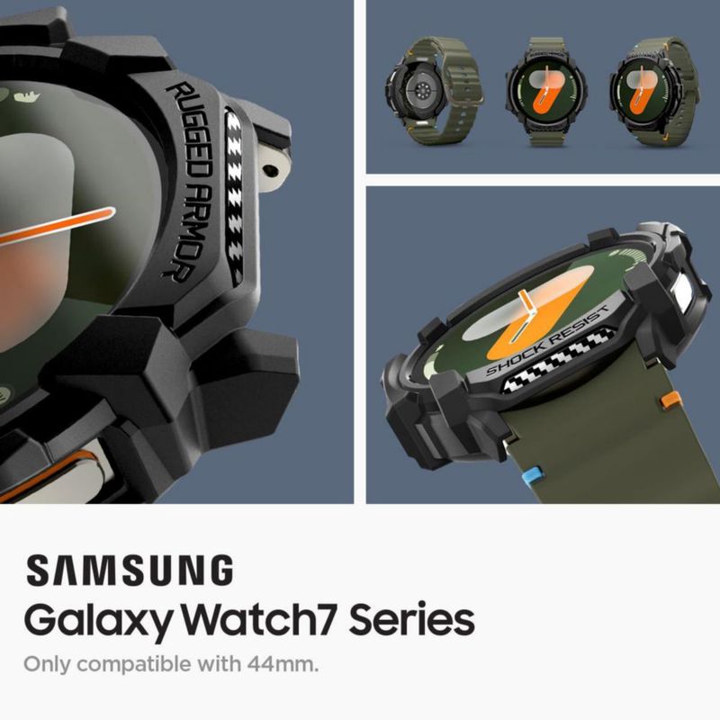 Funda Spigen Rugged Armor para Samsung Galaxy Watch 7 de 44 mm