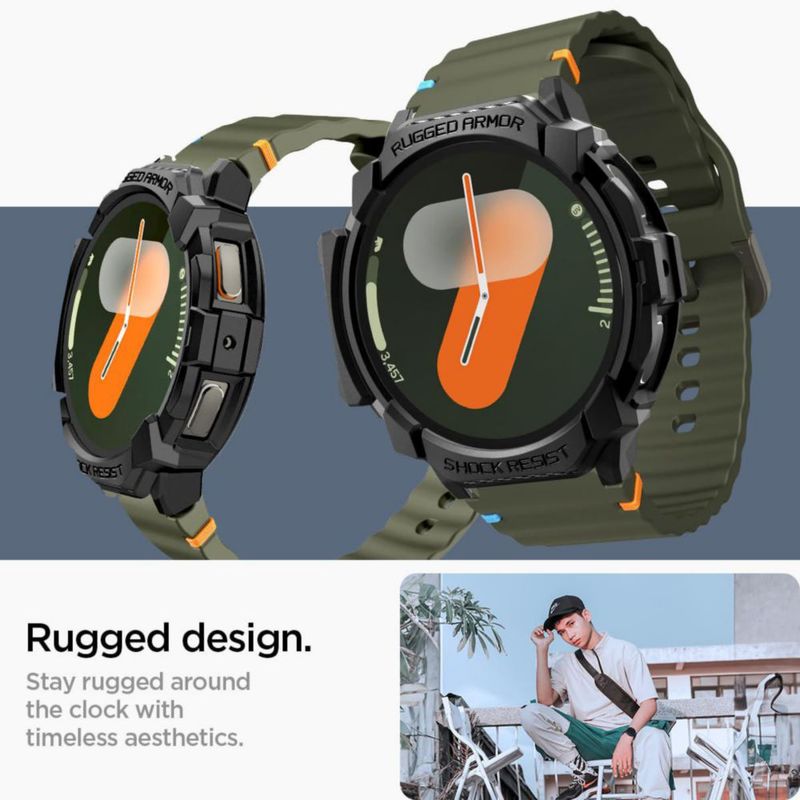 Funda Spigen Rugged Armor para Samsung Galaxy Watch 7 de 44 mm
