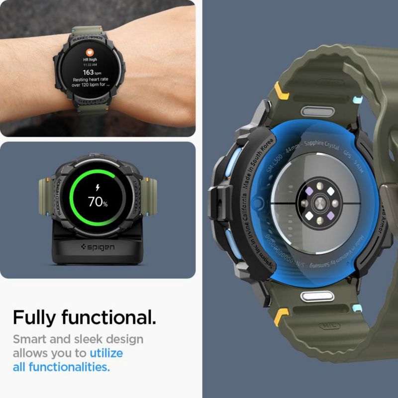 Funda Spigen Rugged Armor para Samsung Galaxy Watch 7 de 44 mm