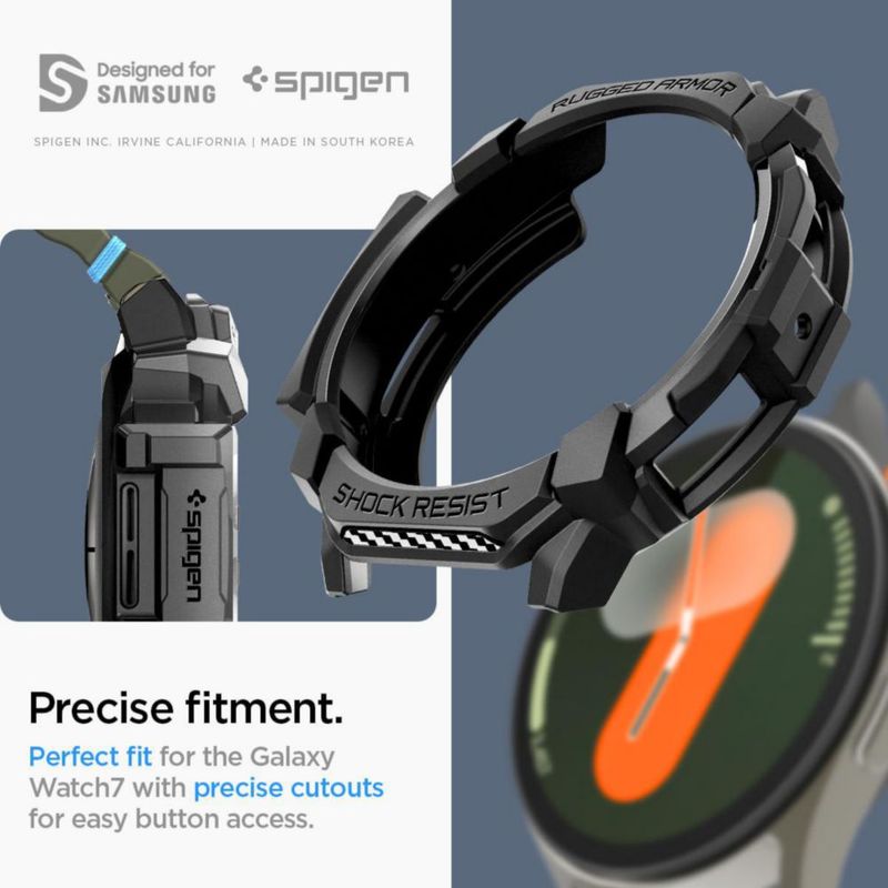Funda Spigen Rugged Armor para Samsung Galaxy Watch 7 de 44 mm
