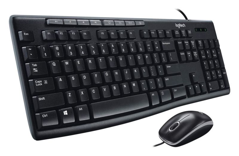 Teclado y ratón Logitech Media Combo MK200