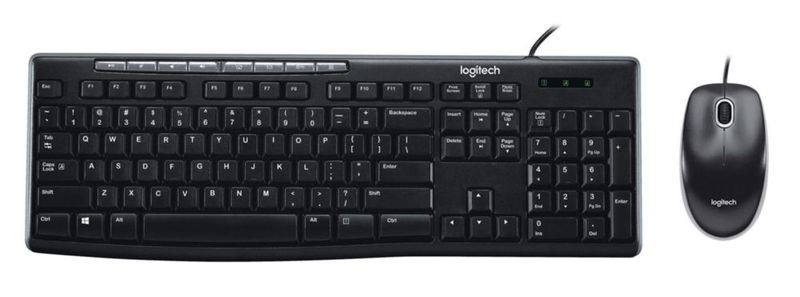 Teclado y ratón Logitech Media Combo MK200