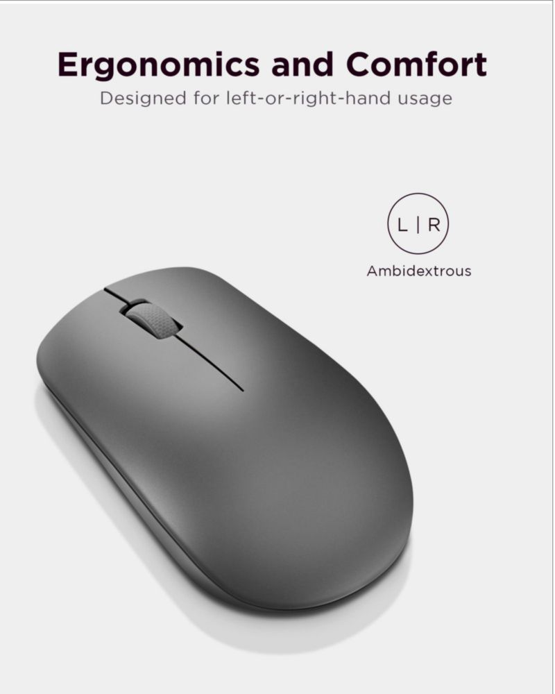 Ratón inalámbrico de ordenador Lenovo 530 para PC portátil Windows
