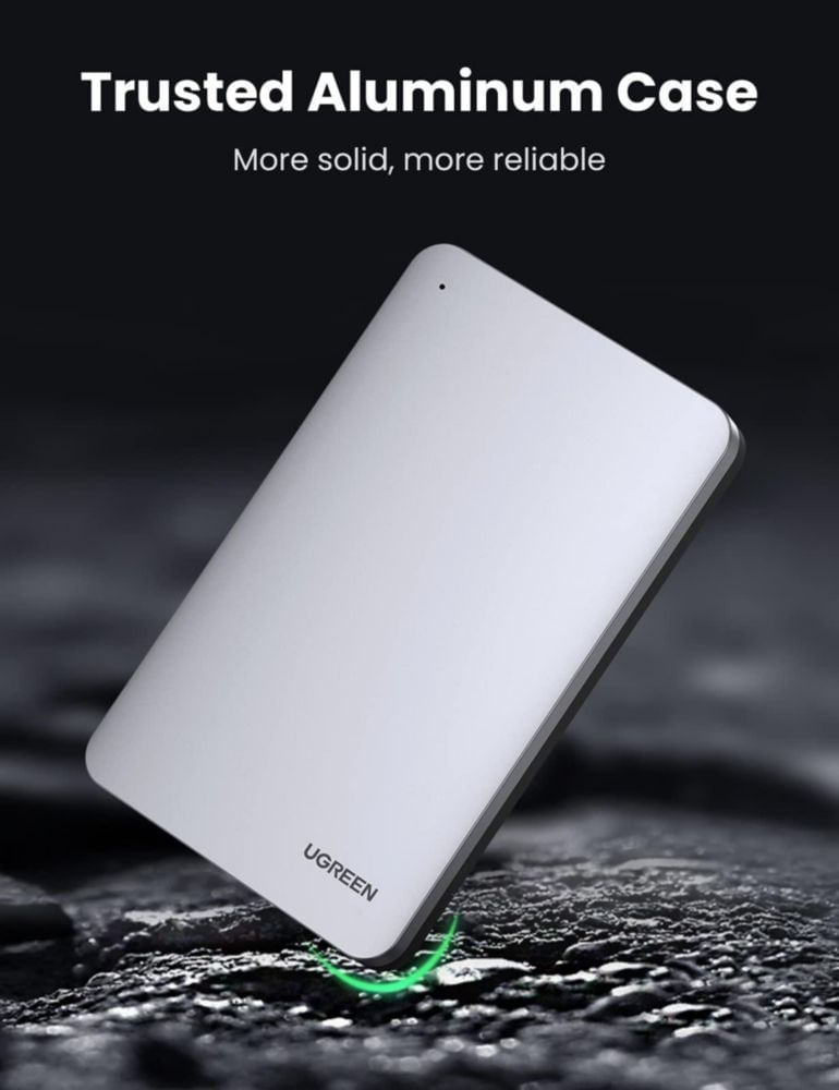 Carcasa de disco duro UGREEN USB C para HDD SSD 2.5 SATA