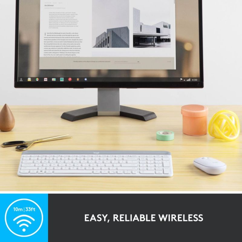 Combo de teclado y ratón Logitech MK470 Slim Wireless