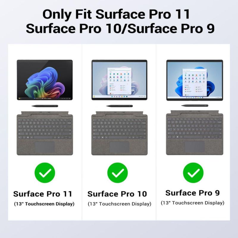 Funda MoKo compatible con Microsoft Surface Pro 11/10/9 13"