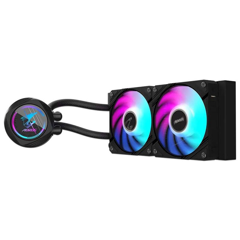 Enfriamiento Líquido Gigabyte AORUS Waterforce II 240, 2 Ventiladores 120mm ARGB, TDP 300W, Compatible LGA Intel 115x, 1200, 1700, 1851 y AMD AM5 AM4