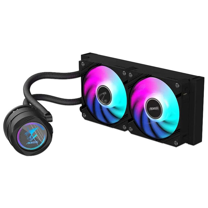 Enfriamiento Líquido Gigabyte AORUS Waterforce II 240, 2 Ventiladores 120mm ARGB, TDP 300W, Compatible LGA Intel 115x, 1200, 1700, 1851 y AMD AM5 AM4