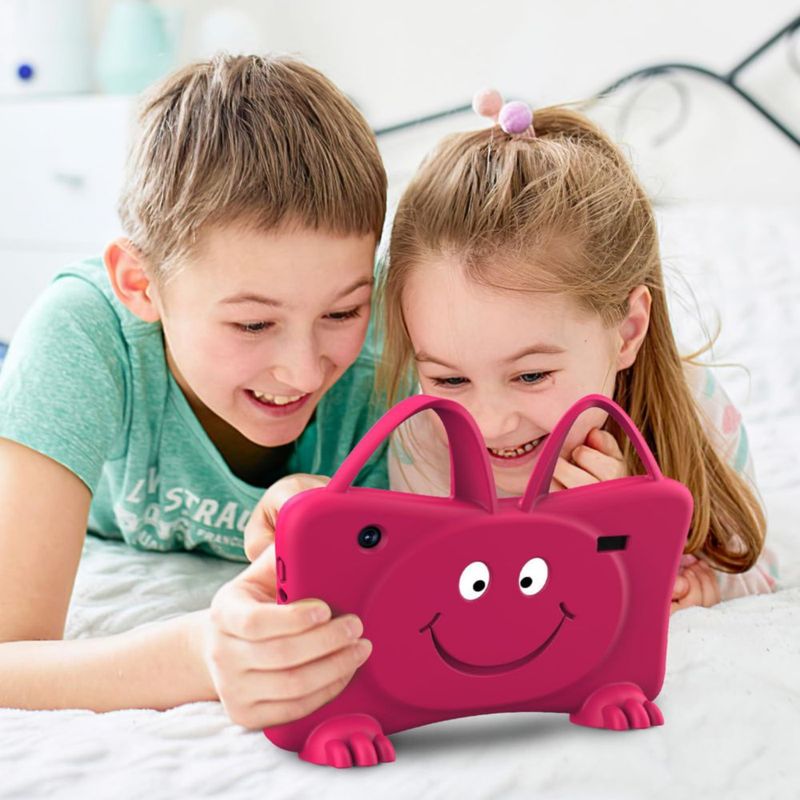 Tableta Trayoo 7 para niños WiFi cámara dual Rosa