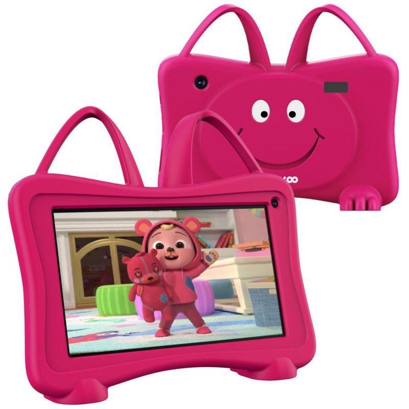 Tableta Trayoo 7 para niños WiFi cámara dual Rosa