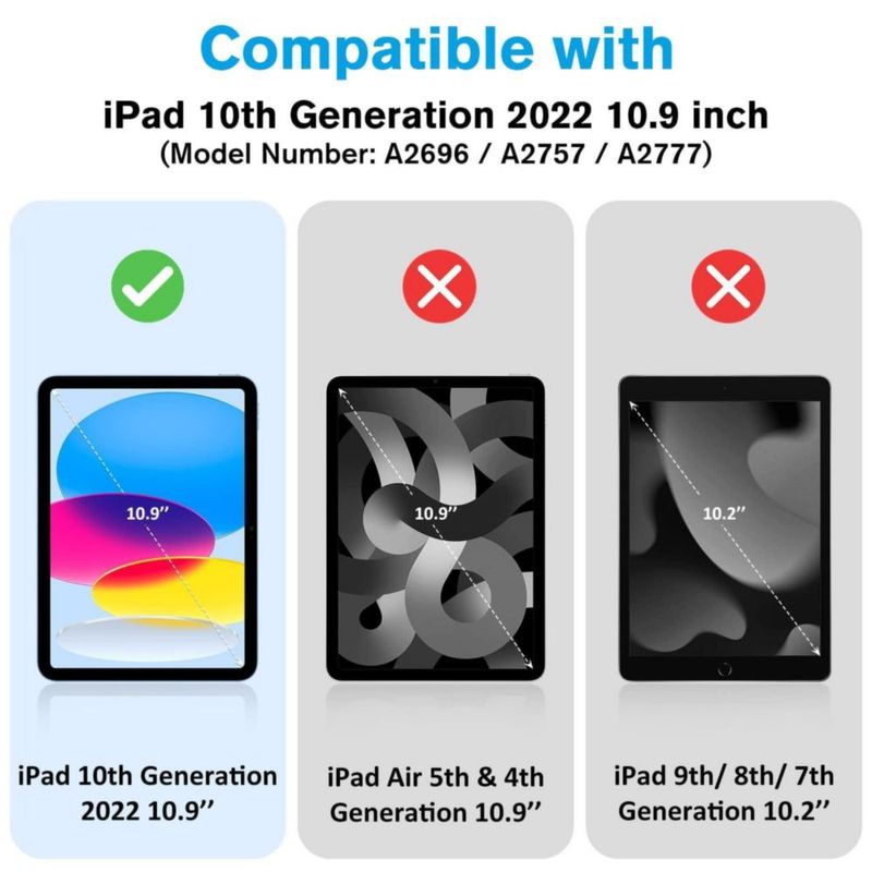 Funda ProCase para iPad 11.ª generación de 11 pulgadas 2025/10.ª generación de 10.9 pulgadas