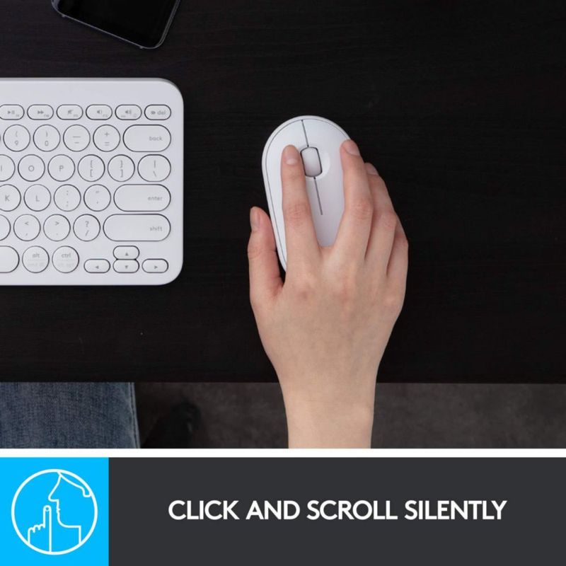 Ratón Bluetooth Logitech Slim Wireless para Mac - Blanco