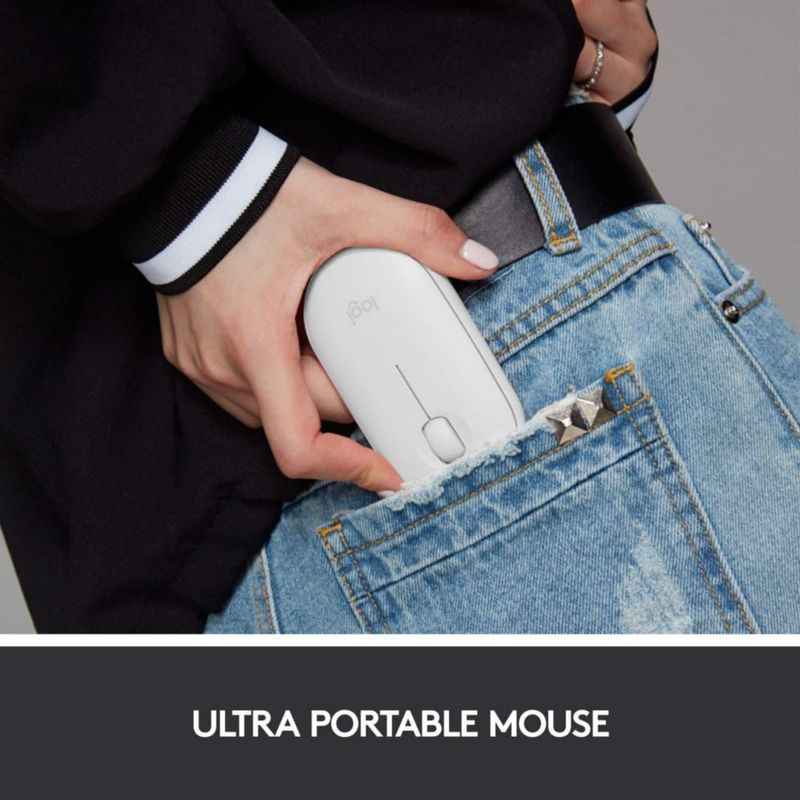 Ratón Bluetooth Logitech Slim Wireless para Mac - Blanco