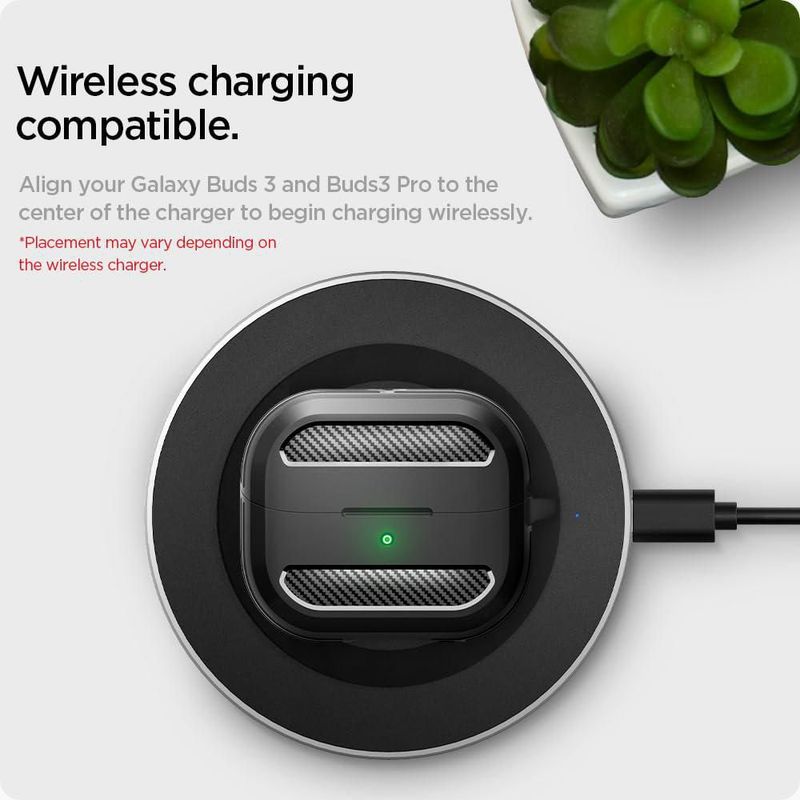 Funda protectora Spigen Rugged Armor para Samsung Galaxy Buds3 Pro y Galaxy Buds 3 (2024)
