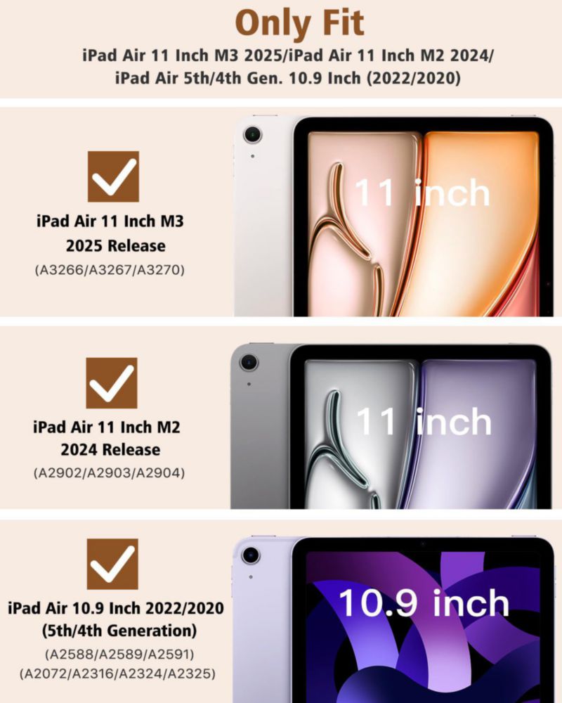 Funda para iPad Air de 11 pulgadas TimoVo cubierta trasera dura gris espacial