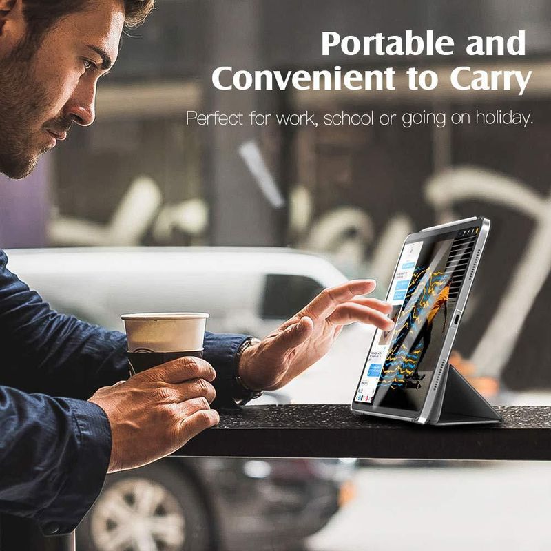 Funda para iPad Air de 11 pulgadas TimoVo cubierta trasera dura gris espacial