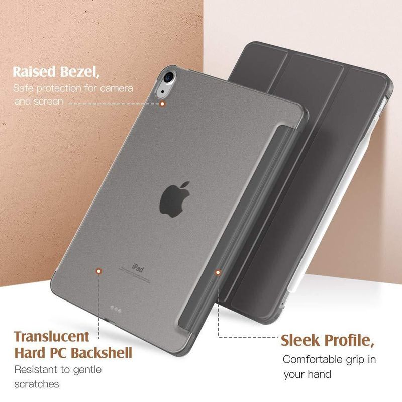 Funda para iPad Air de 11 pulgadas TimoVo cubierta trasera dura gris espacial