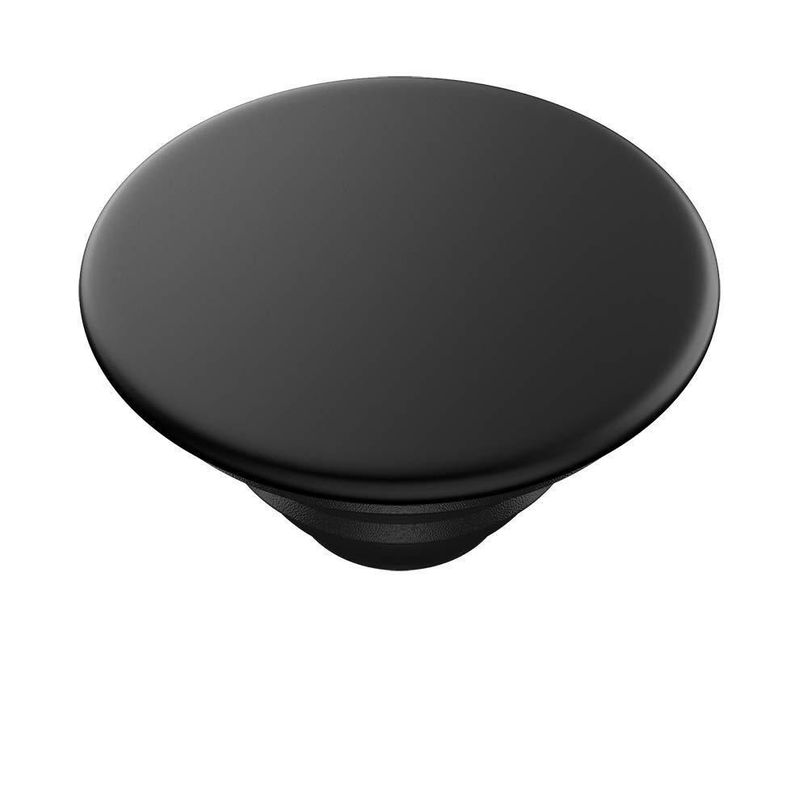 Empuñadura para teléfono con soporte PopSockets de aluminio negro