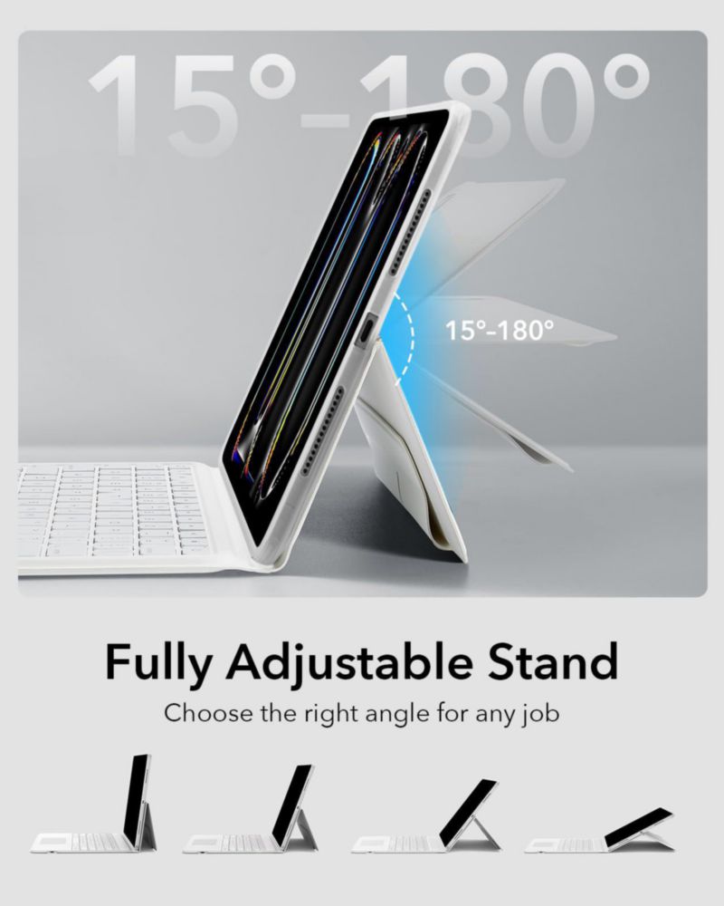 Funda con teclado ESR Ascend para iPad Pro 11 2024 con panel táctil