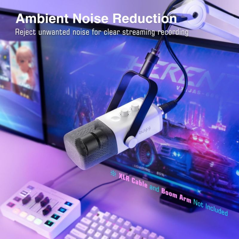 Micrófono para juegos FIFINE AM8 XLR/USB para transmisión de podcasts