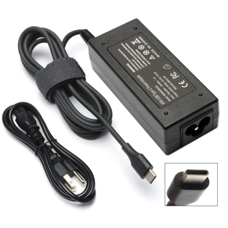 Cargador USB C de 45 W tipo C para HP Chromebook 11 11A 13 14 G5