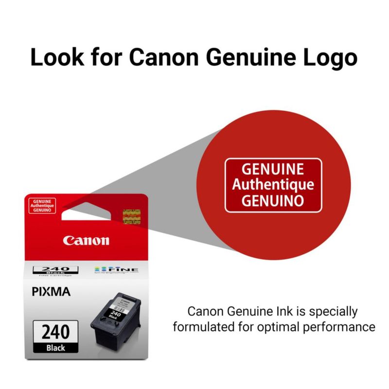 Cartucho de tinta Canon PG-240 negro genuino para la serie MG/MX/TS