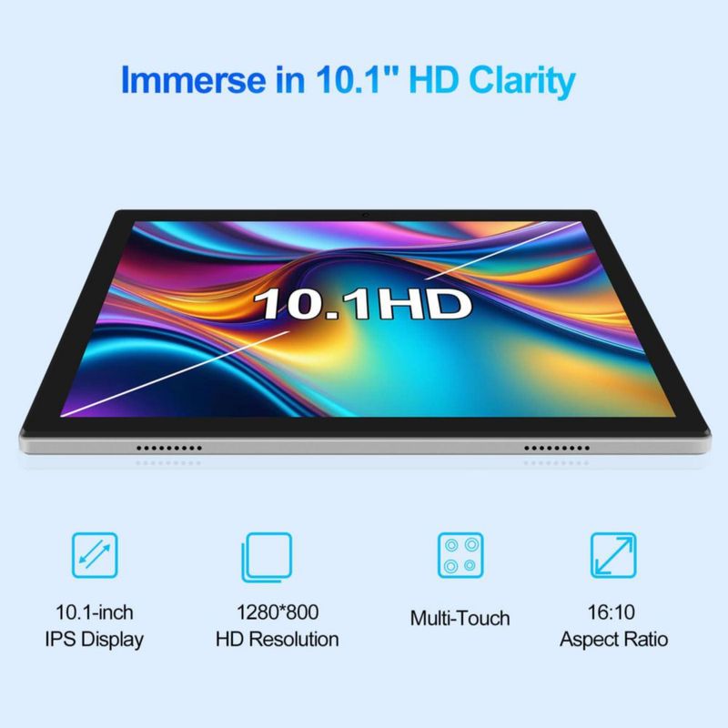 Tablet ATMPC 10 pulgadas Android 14 Octa-Core 12 GB RAM 128 GB ROM
