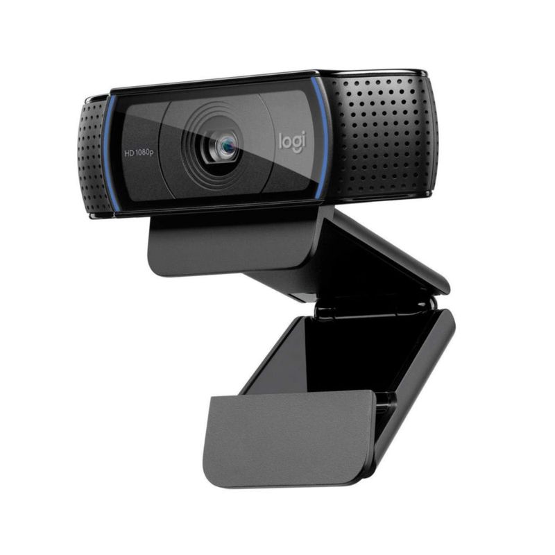 Cámara web Logitech HD Pro C920 1080p para escritorio o portátil