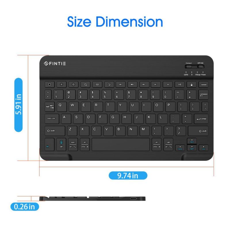 Teclado inalámbrico Bluetooth Fintie para iPad Samsung